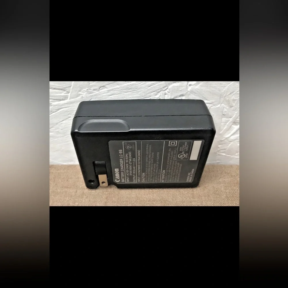 Genuine OEM Canon LC-E6 Battery Charger Tested & Working